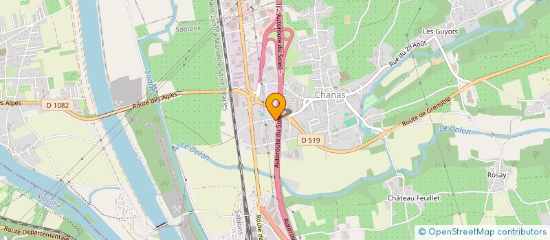 localisation de l'entreprise MONSIEUR KARAMBA SY SAVANE  CHANAS