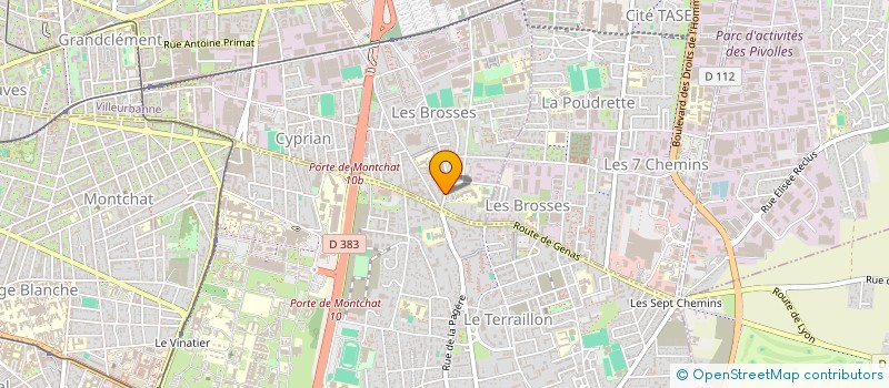 localisation de l'entreprise MONSIEUR KARAMBA SYLLA  VENISSIEUX