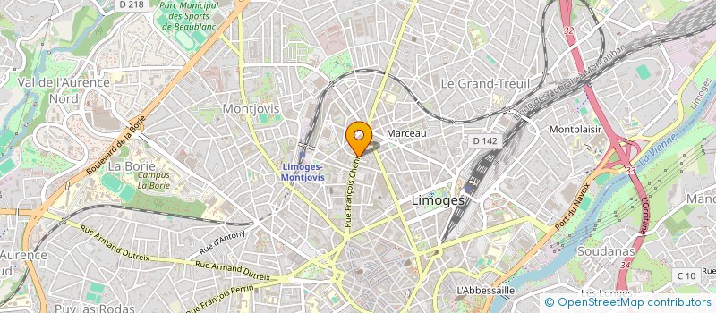 localisation de l'entreprise MONSIEUR KARAMO KANTE à LIMOGES