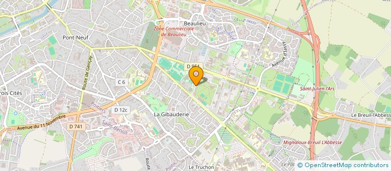 localisation de l'entreprise MONSIEUR KARAMO SANGARE  POITIERS