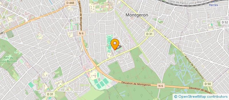 localisation de l'entreprise MONSIEUR KARAMOKO SACKO  MONTGERON