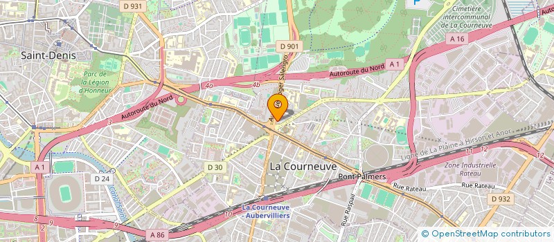 localisation de l'entreprise MONSIEUR KARAMOKO SAMASSI à LA COURNEUVE