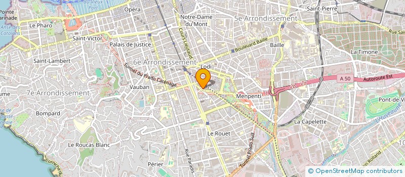 localisation de l'entreprise MONSIEUR KARANDEEP KARANDEEP  MARSEILLE 6EME