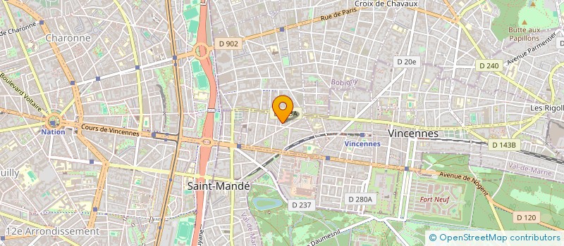 localisation de l'entreprise MONSIEUR KARAOUI ISHAK  VINCENNES