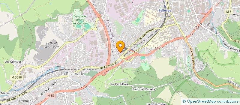 localisation de l'entreprise MONSIEUR KAREEM ZEIR  SAINT-ETIENNE