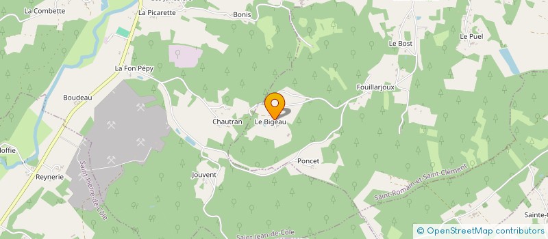 localisation de l'entreprise MONSIEUR KAREL DEPLAE  SAINT-ROMAIN-ET-SAINT-CLEMENT