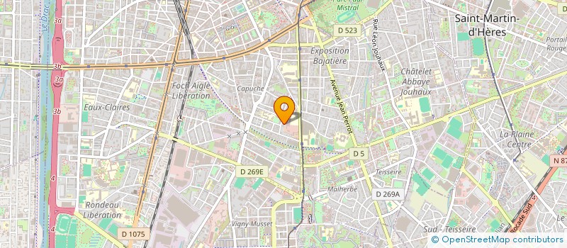 localisation de l'entreprise MONSIEUR KAREM BOULGHOBRA  SAINT-MARTIN-D'HERES