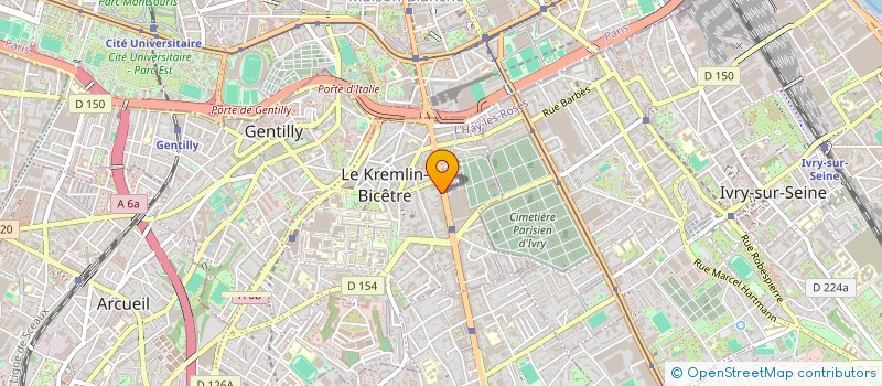 localisation de l'entreprise MONSIEUR KAREM KUNKCU  LE KREMLIN-BICETRE