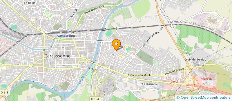localisation de l'entreprise MONSIEUR KAREN KAZARIAN  CARCASSONNE