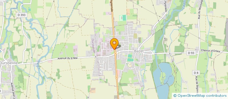 localisation de l'entreprise MONSIEUR KAREN MURADYAN  BAZET