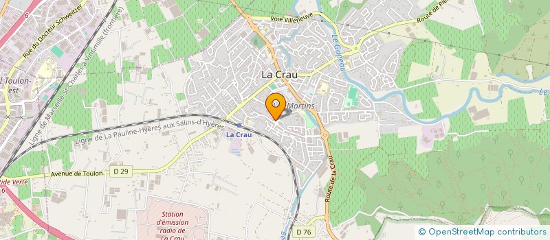 localisation de l'entreprise MONSIEUR KARIM ABDELLALI  LA CRAU