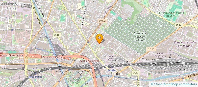 localisation de l'entreprise MONSIEUR KARIM ADJA  PANTIN