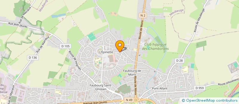 localisation de l'entreprise MONSIEUR KARIM AFEJJAY  MAUBEUGE