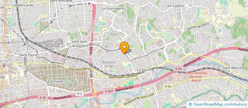 localisation de l'entreprise MONSIEUR KARIM AKROUN à MARSEILLE
