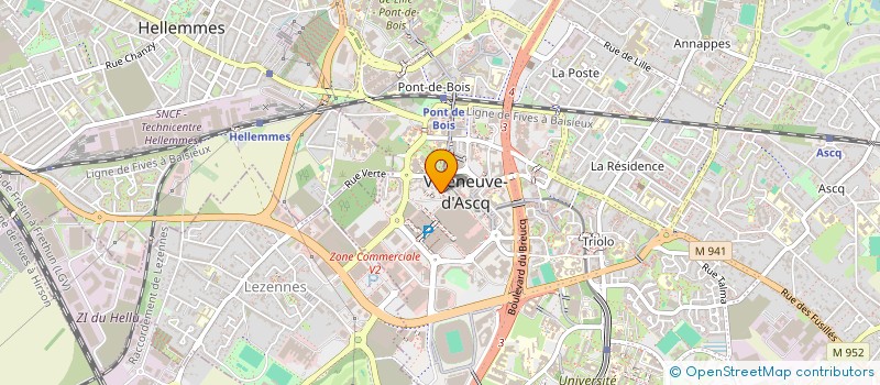 localisation de l'entreprise MONSIEUR KARIM ALIOUA à VILLENEUVE-D'ASCQ