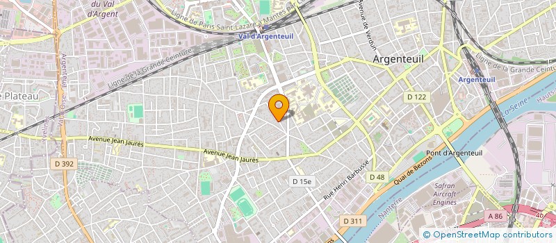 localisation de l'entreprise MONSIEUR KARIM ALOUANE  ARGENTEUIL