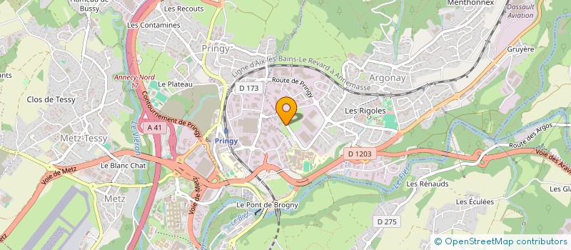 localisation de l'entreprise MONSIEUR KARIM AOUAD  ARGONAY