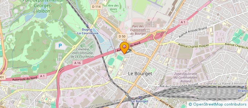 localisation de l'entreprise MONSIEUR KARIM AZOUZ  LE BOURGET