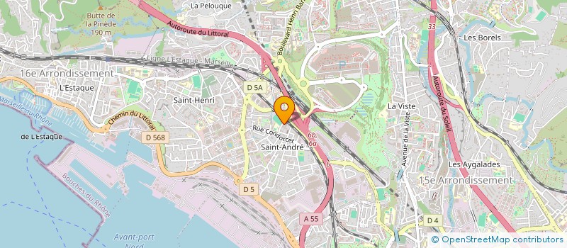 localisation de l'entreprise MONSIEUR KARIM BAZIZ  MARSEILLE