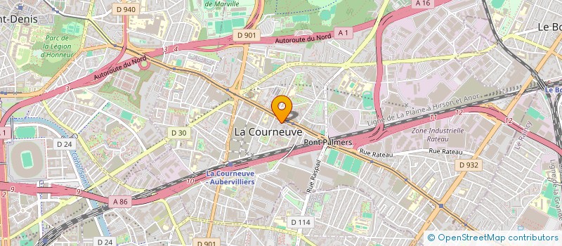 localisation de l'entreprise MONSIEUR KARIM BECAIDI à LA COURNEUVE