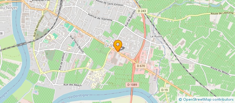 localisation de l'entreprise MONSIEUR KARIM BEKKAOUI  LIBOURNE