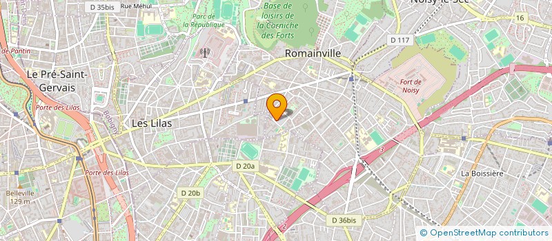 localisation de l'entreprise MONSIEUR KARIM BELATECHE à ROMAINVILLE