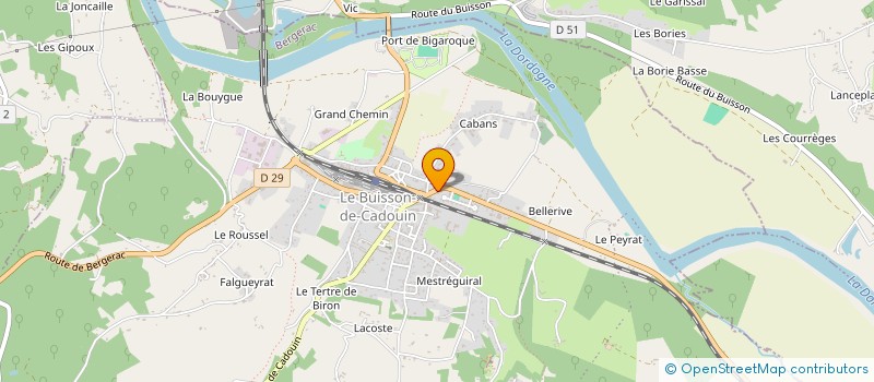 localisation de l'entreprise MONSIEUR KARIM BELKACEMI à LE BUISSON-DE-CADOUIN