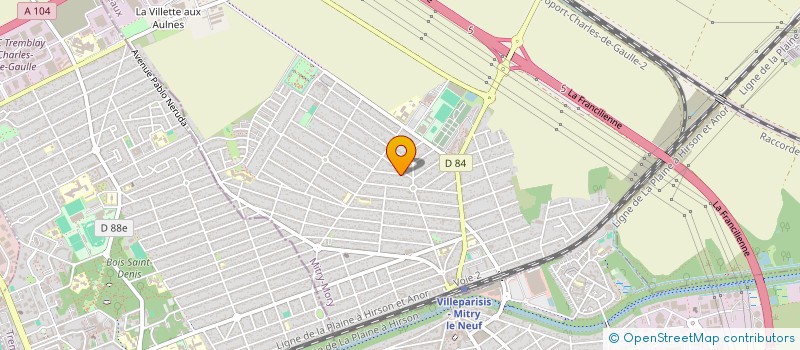 localisation de l'entreprise MONSIEUR KARIM BELLAHCENE  MITRY-MORY