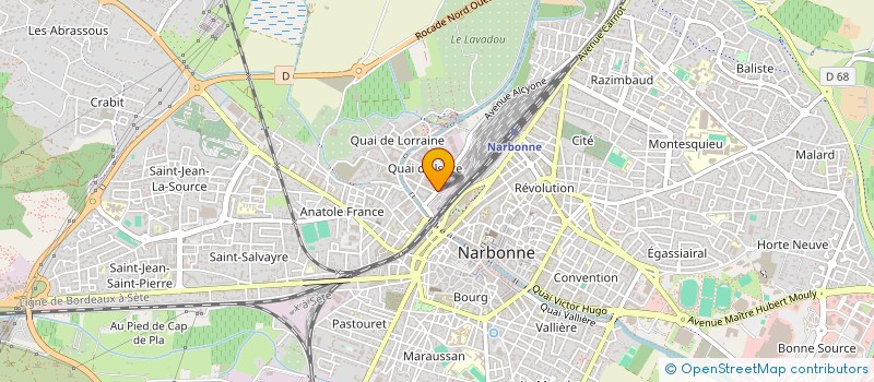 localisation de l'entreprise MONSIEUR KARIM BEN SADDIK  NARBONNE