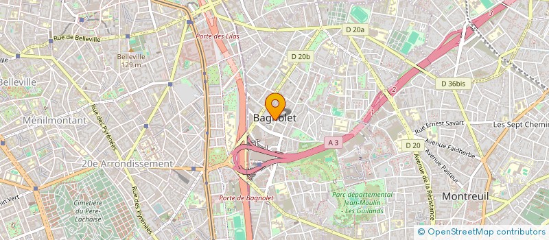 localisation de l'entreprise MONSIEUR KARIM BENMEZIANE à BAGNOLET