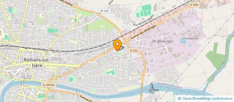 localisation de l'entreprise MONSIEUR KARIM BENOIT  ROMANS-SUR-ISERE