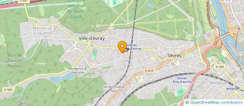 localisation de l'entreprise MONSIEUR KARIM BENOUDA  VILLE-D'AVRAY