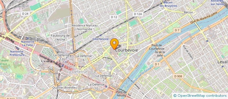 localisation de l'entreprise MONSIEUR KARIM BENRAMDANE à COURBEVOIE