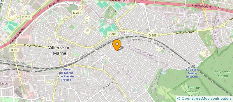 localisation de l'entreprise MONSIEUR KARIM BENSAID à VILLIERS-SUR-MARNE
