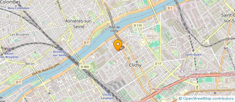 localisation de l'entreprise MONSIEUR KARIM BETTAYEB à CLICHY