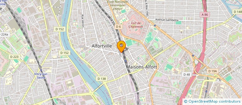 localisation de l'entreprise MONSIEUR KARIM BOUAOU à ALFORTVILLE