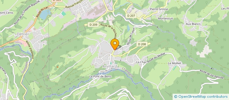 localisation de l'entreprise MONSIEUR KARIM BOUCHIBI à ARVILLARD