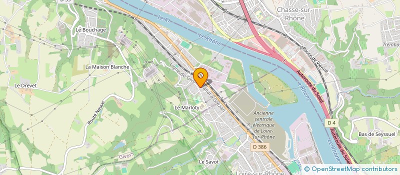 localisation de l'entreprise MONSIEUR KARIM BOUGUERROUMA  GIVORS