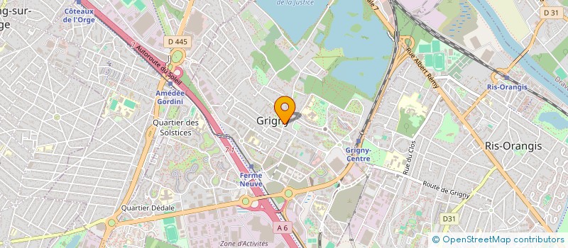 localisation de l'entreprise MONSIEUR KARIM BOUHLAL  GRIGNY