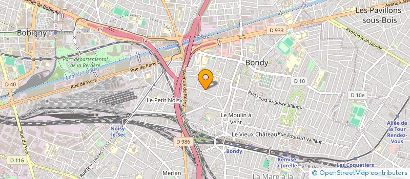 localisation de l'entreprise MONSIEUR KARIM BOUKERCHE  BONDY