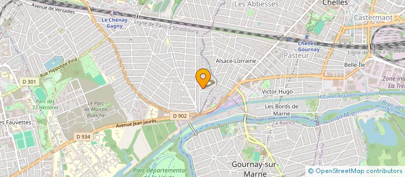 localisation de l'entreprise MONSIEUR KARIM BOUKRA à GAGNY