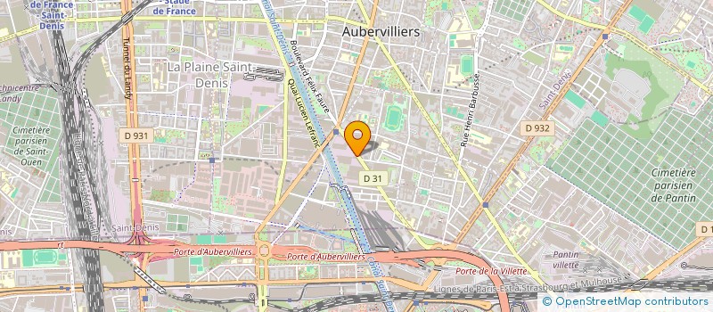 localisation de l'entreprise MONSIEUR KARIM BOULALE  AUBERVILLIERS