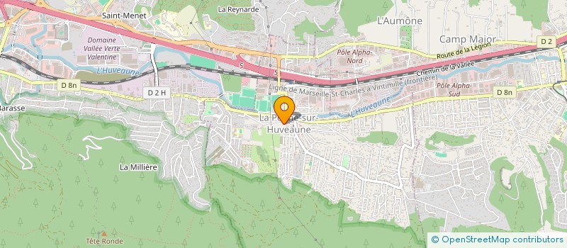 localisation de l'entreprise MONSIEUR KARIM BOUREGBA  LA PENNE-SUR-HUVEAUNE