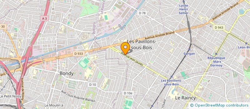 localisation de l'entreprise MONSIEUR KARIM BOURIDANE à LES PAVILLONS-SOUS-BOIS