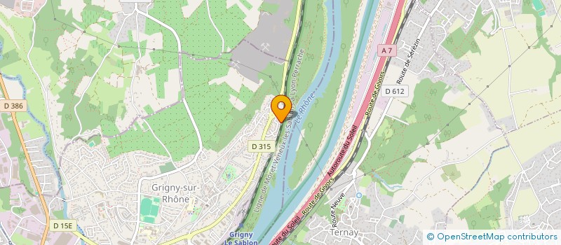 localisation de l'entreprise MONSIEUR KARIM BOUSRI  GRIGNY-SUR-RHONE