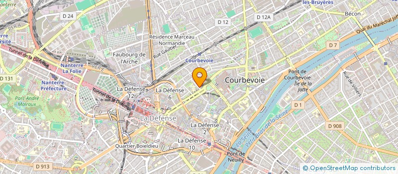 localisation de l'entreprise MONSIEUR KARIM CAID  COURBEVOIE