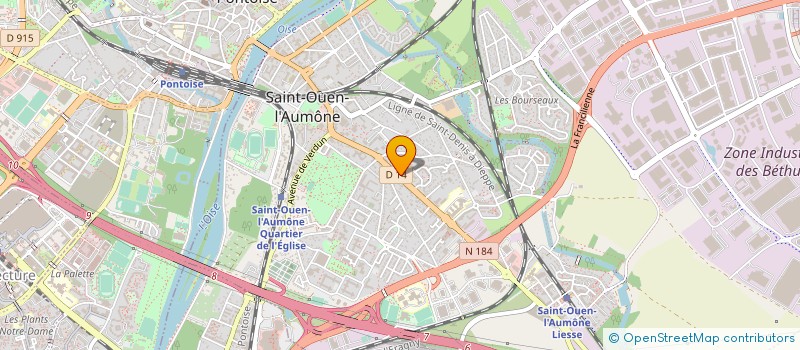 localisation de l'entreprise MONSIEUR KARIM CHADER  SAINT-OUEN-L'AUMONE