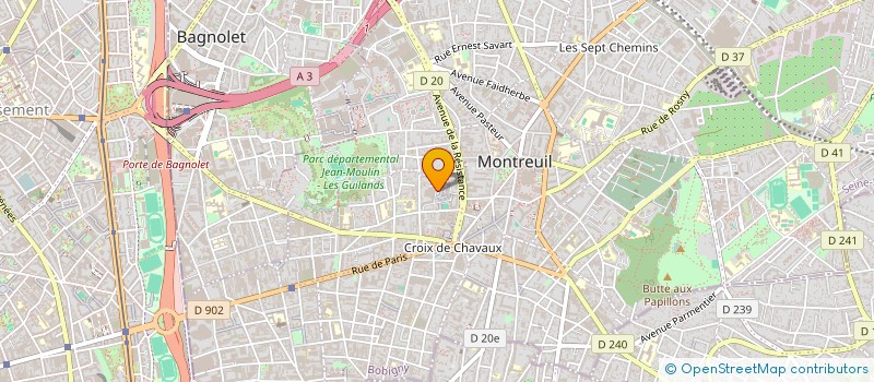 localisation de l'entreprise MONSIEUR KARIM CHADLI à MONTREUIL