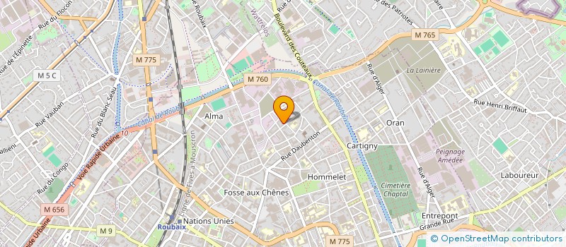 localisation de l'entreprise MONSIEUR KARIM CHAOUCHE  ROUBAIX