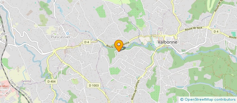 localisation de l'entreprise MONSIEUR KARIM CHAOUCHE  VALBONNE